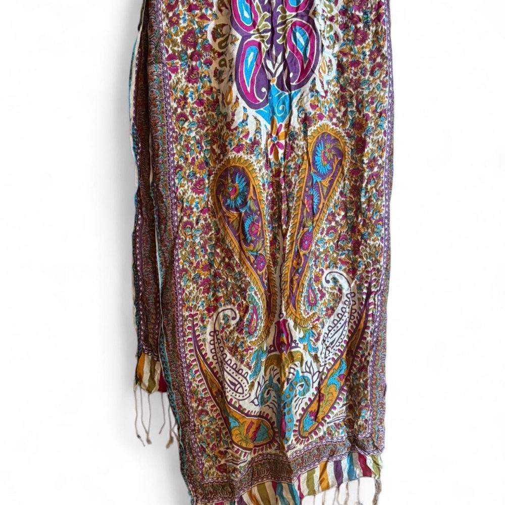 Colorful Paisley Scarf